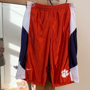 Nike Clemson Boy’s Orange and White Athletic/Basketball Shorts